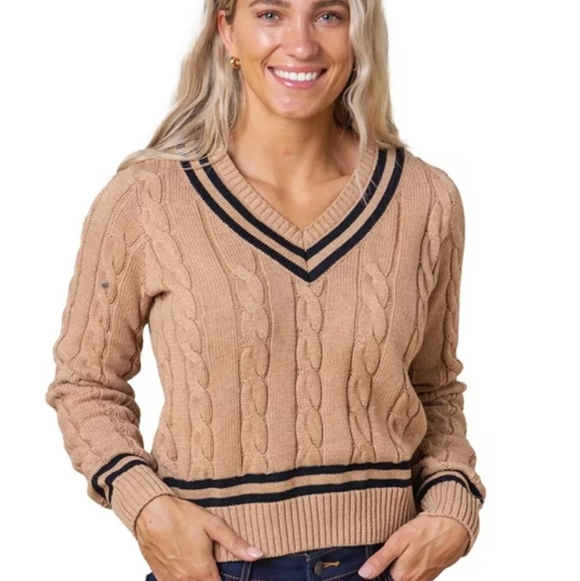 Hope & Henry Sweaters - Hope & Henry 100 Percent Cotton Long Sleeve V Neck Sweater Size M